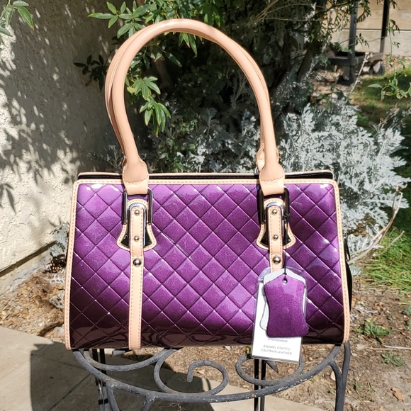 NWT Bravo purple leather handbag - Picture 2 of 14
